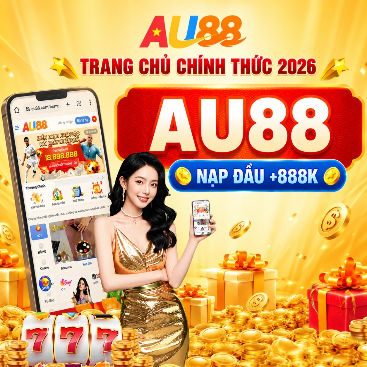 Banner mobile AU88 chính thức 2026 tối ưu cho điện thoại và truy cập an toàn